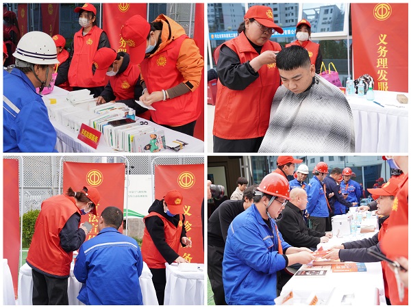 二分公司西三教項(xiàng)目部迎來(lái)省直勞模“大篷車(chē)”志愿服務(wù)隊(duì)